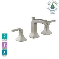 Rubicon 8 In. Widespread 2-Handle Bathroom Faucet In Vibrant Brushed Nickel 16 Rubicon 8 In. Widespread 2-Handle Bathroom Faucet In Vibrant Brushed Nickel -Valspa Bathroom Shop a7d9013f58fc0b1af8290e3420e03f5e 1800x1800