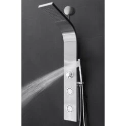 39 In. 2-Jet Easy Connect Shower Panel System In Stainless Steel With Rainfall Waterfall Shower Head And Shower Wand -Valspa Bathroom Shop ae8163ace875a4e5548b5c9f060f7e2e 1800x1800