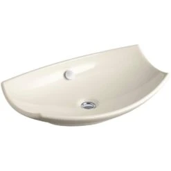 KOHLER Leaf Fireclay Vessel Sink In White With Overflow Drain 15 KOHLER Leaf Fireclay Vessel Sink In White With Overflow Drain -Valspa Bathroom Shop b7c329565685b645c8e325d9c2b43bc0 1800x1800