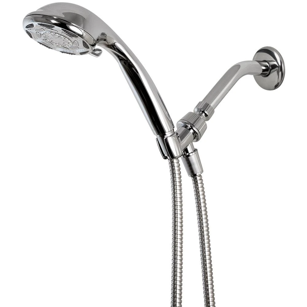 6-Spray 4 In. Wall Mount Handheld Shower Head In Chrome 3 6-Spray 4 In. Wall Mount Handheld Shower Head In Chrome