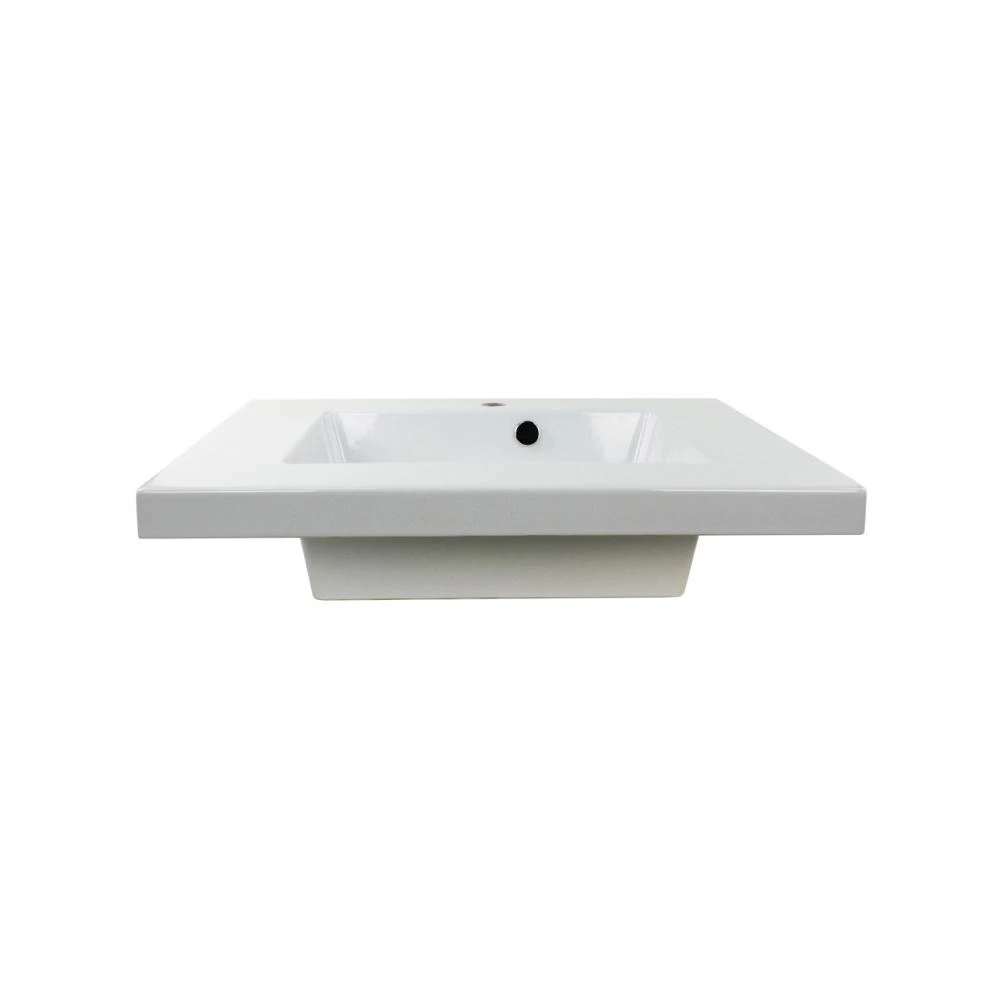 Nameeks Mars Wall Mounted Ceramic Bathroom Sink In White 5 Nameeks Mars Wall Mounted Ceramic Bathroom Sink In White - Image 3