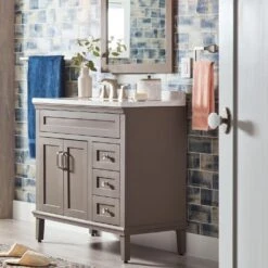 Venturi 8 In. Widespread 2-Handle Bathroom Faucet In Spot Defense Brushed Nickel -Valspa Bathroom Shop bb124d5f91f7e48a50f177696292551d a4ffd1c1 e915 426c 9c09 ecb918112771 1800x1800