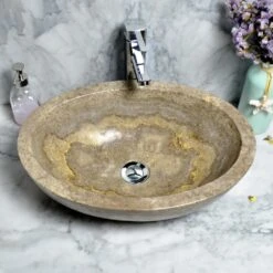 Katelyn Vessel Sink In Travertine 15 Katelyn Vessel Sink In Travertine -Valspa Bathroom Shop c2b82c1eec0b78c2d2f8346bb285f6d8 1800x1800
