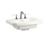KOHLER Kathryn 27 In. Ceramic Pedestal Sink Basin In White With Overflow Drain