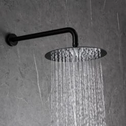 1-Spray Patterns 1.8 GPM 10 In. Dual Shower Head And Handheld Shower Head With Body Spray In Matte Black 15 1-Spray Patterns 1.8 GPM 10 In. Dual Shower Head And Handheld Shower Head With Body Spray In Matte Black -Valspa Bathroom Shop c8fb6e8b8025a8fff4b42bb7ffdb1283 1800x1800