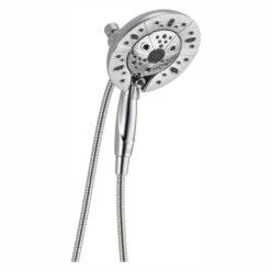 In2ition Two-in-One 5-Spray 6.9 In. Dual Wall Mount Fixed And Handheld H2Okinetic Shower Head In Chrome