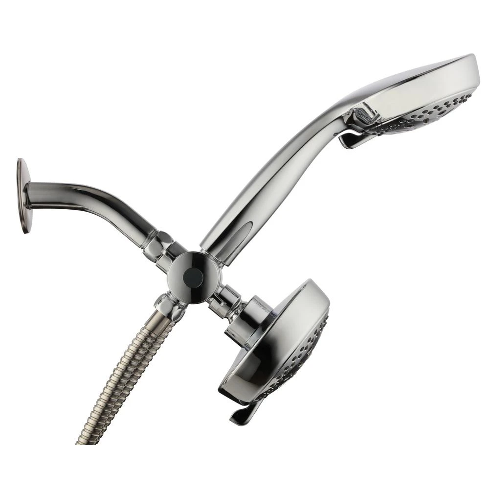 64-spray 6 In. High PressureDual Shower Head And Handheld Shower Head In Polished Chrome 4 64-spray 6 In. High PressureDual Shower Head And Handheld Shower Head In Polished Chrome - Image 2
