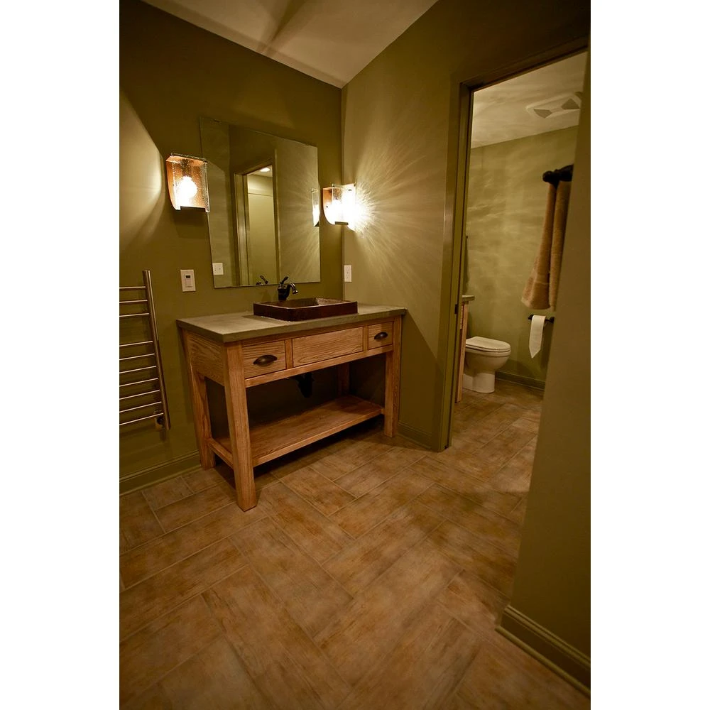 Premier Copper Products Rectangle Skirted Hammered Copper Vessel Sink In Oil Rubbed Bronze 11 Premier Copper Products Rectangle Skirted Hammered Copper Vessel Sink In Oil Rubbed Bronze - Image 9