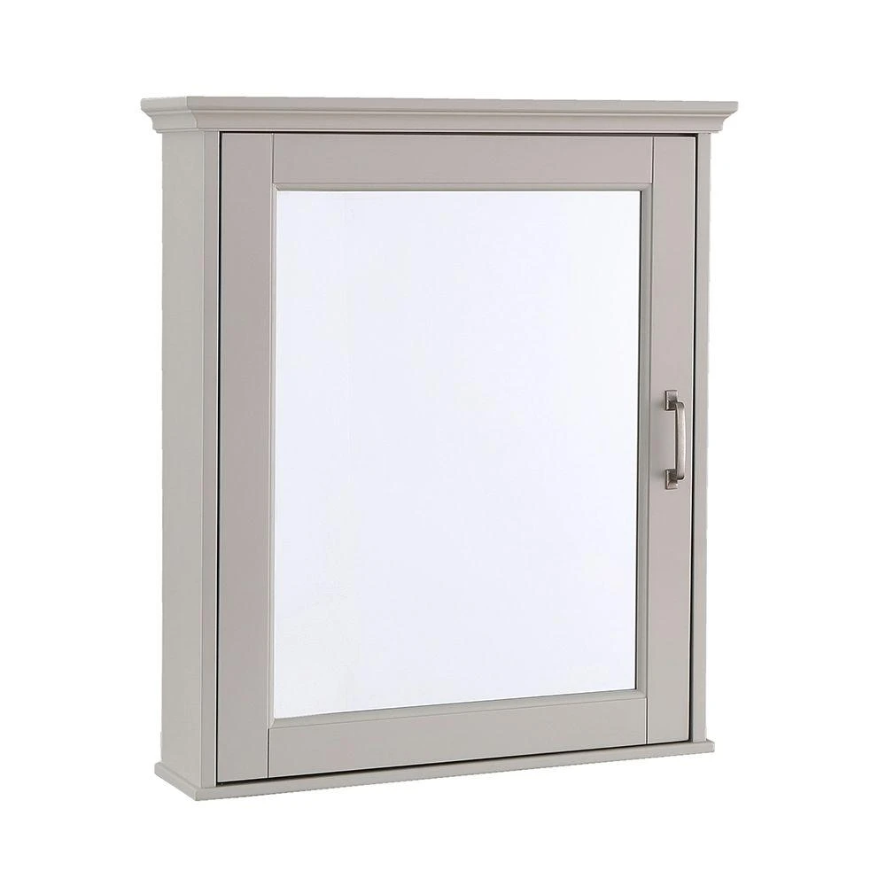 Ashburn 23 In. W X 28 In. H X 8 In. D Framed Wood Surface-Mount Bathroom Medicine Cabinet In Grey 3 Ashburn 23 In. W X 28 In. H X 8 In. D Framed Wood Surface-Mount Bathroom Medicine Cabinet In Grey
