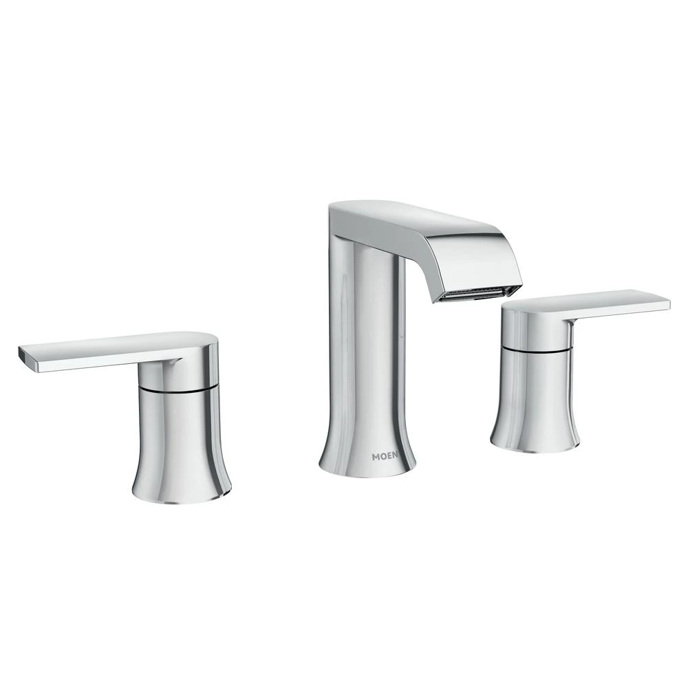 Genta 8 In. Widespread 2-Handle Bathroom Faucet In Chrome 3 Genta 8 In. Widespread 2-Handle Bathroom Faucet In Chrome