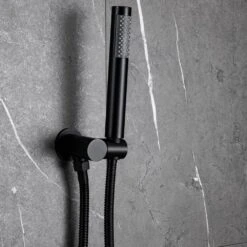 1-Spray Patterns 1.8 GPM 10 In. Dual Shower Head And Handheld Shower Head With Body Spray In Matte Black 14 1-Spray Patterns 1.8 GPM 10 In. Dual Shower Head And Handheld Shower Head With Body Spray In Matte Black -Valspa Bathroom Shop d82a72d7bc8c50f3566407c85a4af33c 1800x1800