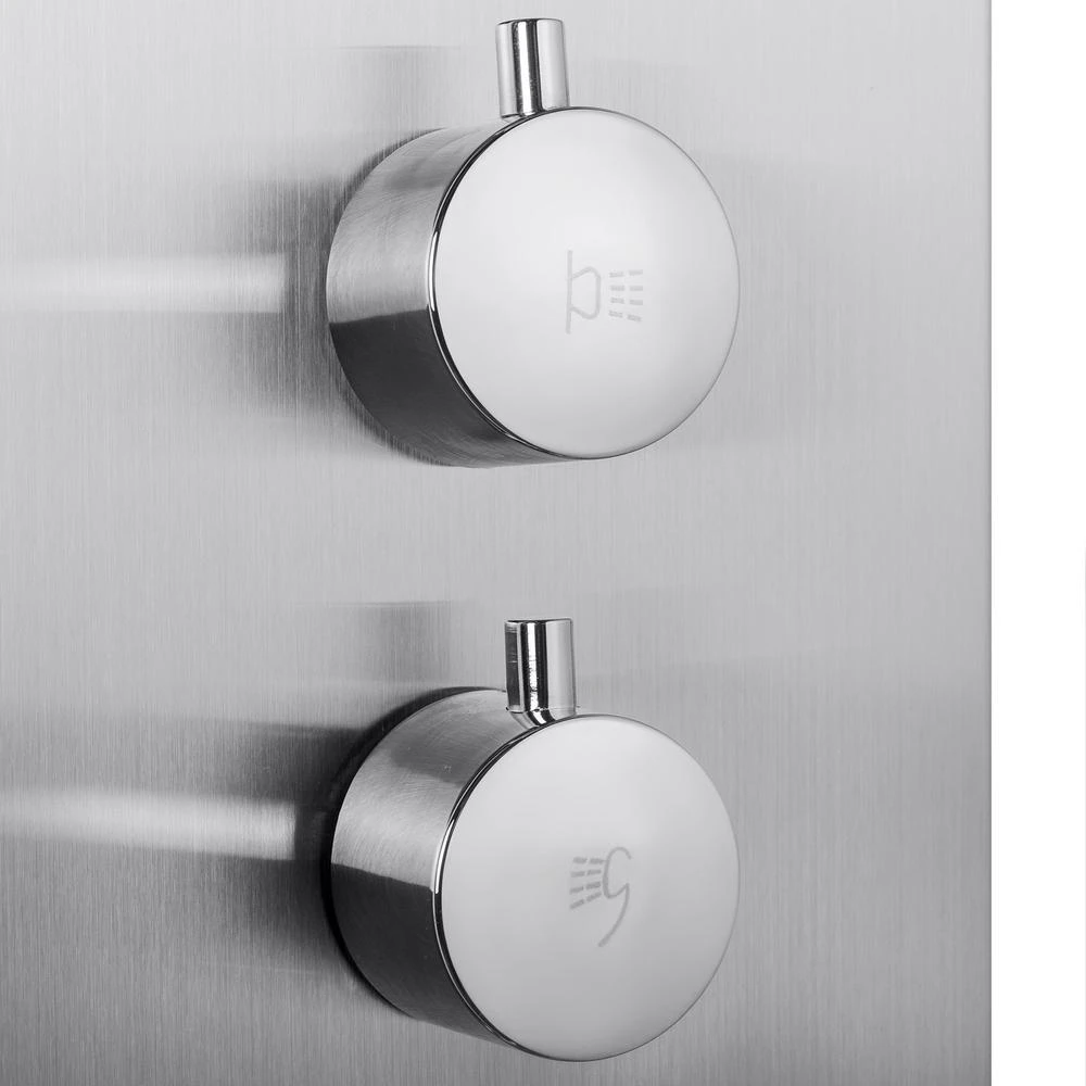 63 In. 2 Massage Spray Shower Panel System In Stainless Steel With Rainfall Shower Head And Shower Wand 9 63 In. 2 Massage Spray Shower Panel System In Stainless Steel With Rainfall Shower Head And Shower Wand - Image 7