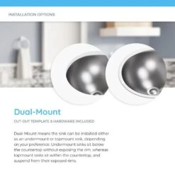 MR Direct Dual-Mount Bathroom Sink In Stainless Steel With Pop-Up Drain In Brushed Nickel -Valspa Bathroom Shop ded4dc3b2b59b0b84a9ccc4dd88ceccd 43df458d cc47 4025 b2e4 cfc9a49359c8 1800x1800