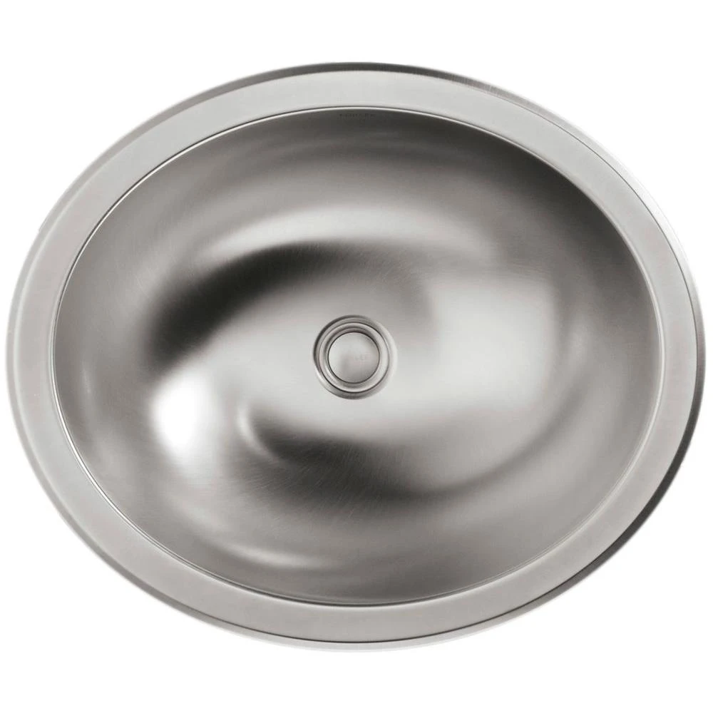 KOHLER Bachata Undermount Stainless Steel Bathroom Sink In Stainless Steel With Luster 4 KOHLER Bachata Undermount Stainless Steel Bathroom Sink In Stainless Steel With Luster - Image 2