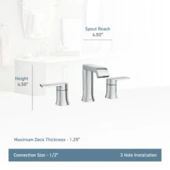 Genta 8 In. Widespread 2-Handle Bathroom Faucet In Chrome 21 Genta 8 In. Widespread 2-Handle Bathroom Faucet In Chrome -Valspa Bathroom Shop e1374c630bab977d2c6c926b62c6025b 632465ef 4e54 445f bb0f 752cd578738d 1800x1800