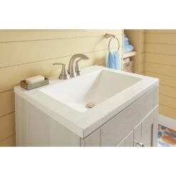 Darcy 4 In. Centerset 2-Handle Bathroom Faucet In Spot Resist Brushed Nickel -Valspa Bathroom Shop e4b691cd0ce766f6042f2ebd39c3fc34 1800x1800