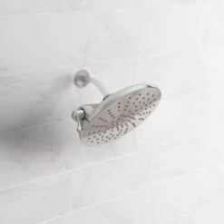 Velocity 2-Spray 8 In. Single Wall Mount Fixed Adjustable Spray Shower Head In Chrome -Valspa Bathroom Shop e610cf3dc2b174f789f0f1f77416fa15 1800x1800