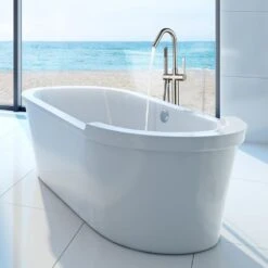 40 In. H X 11 In. W Single-Handle Claw Foot Tub Faucet With Hand Shower In Brushed Nickel 12 40 In. H X 11 In. W Single-Handle Claw Foot Tub Faucet With Hand Shower In Brushed Nickel -Valspa Bathroom Shop e85f215de28e3e15d37df58be636ce85 1800x1800