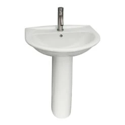 Barclay Products Karla 505 Pedestal Combo Bathroom Sink In White