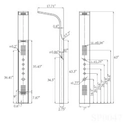 63 In. 2 Massage Spray Shower Panel System In Stainless Steel With Rainfall Shower Head And Shower Wand 17 63 In. 2 Massage Spray Shower Panel System In Stainless Steel With Rainfall Shower Head And Shower Wand -Valspa Bathroom Shop eedfb688281b47237401a49c652c596f 1800x1800