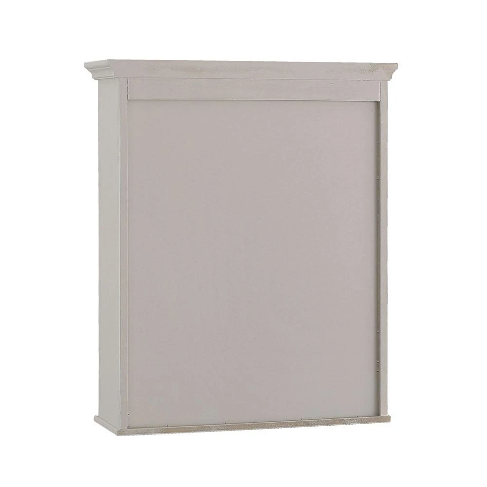 Ashburn 23 In. W X 28 In. H X 8 In. D Framed Wood Surface-Mount Bathroom Medicine Cabinet In Grey 6 Ashburn 23 In. W X 28 In. H X 8 In. D Framed Wood Surface-Mount Bathroom Medicine Cabinet In Grey - Image 4