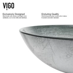 VIGO Glass Vessel Bathroom Sink In Simply Silver And Niko Faucet Set In Brushed Nickel 22 VIGO Glass Vessel Bathroom Sink In Simply Silver And Niko Faucet Set In Brushed Nickel -Valspa Bathroom Shop f963539f6ef843ba017b5406adf96dbe 1800x1800