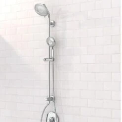 Spectra Versa 4-Spray Round 36 In. Shower System Kit With Hand Shower 1.8 GPM In Polished Chrome -Valspa Bathroom Shop f9af47435bc3da1e7d9aa7f8b19a362f 1800x1800