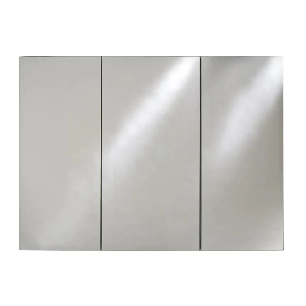 Broadway 48 In. W X 30 In. H Recessed Triple Door Medicine Cabinet With Polished Edge 3 Broadway 48 In. W X 30 In. H Recessed Triple Door Medicine Cabinet With Polished Edge