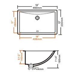 Boyel Living 18 In. Undermount Rectangular Lavatory Vitreous China Sink In White -Valspa Bathroom Shop fe7131f8721e9060d32eedee1ed4174a 1800x1800