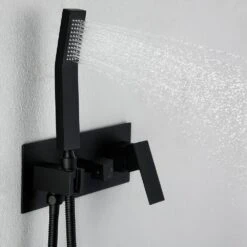 1-spray 10 In. High PressureDual Shower Head And Handheld Shower Head In Matte Black 13 1-spray 10 In. High PressureDual Shower Head And Handheld Shower Head In Matte Black -Valspa Bathroom Shop fee61831765390950270fadba542cd11 1800x1800