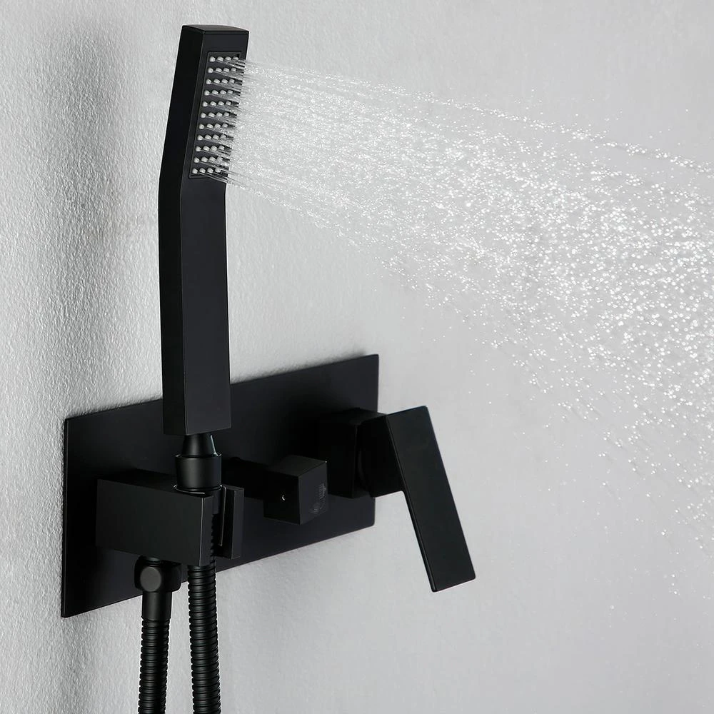 1-spray 10 In. High PressureDual Shower Head And Handheld Shower Head In Matte Black 6 1-spray 10 In. High PressureDual Shower Head And Handheld Shower Head In Matte Black - Image 4